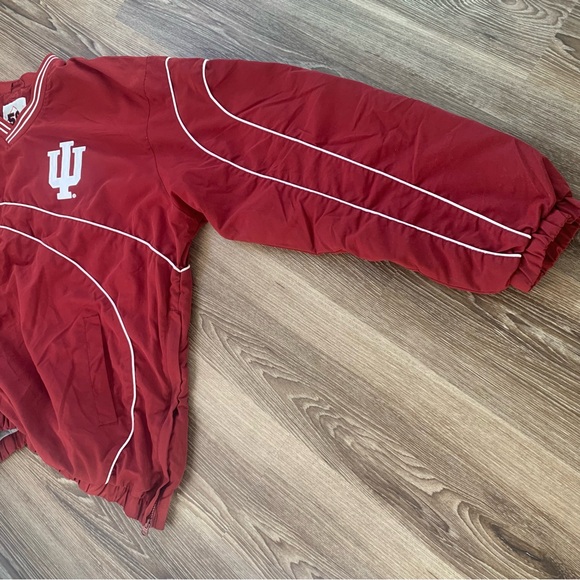 Men's Red Indiana University Sports Pullover Windbreaker Jacket Size XXL - Picture 7 of 11